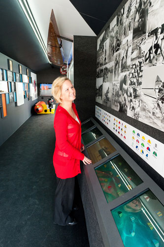 Between the Flags exhibtion interior